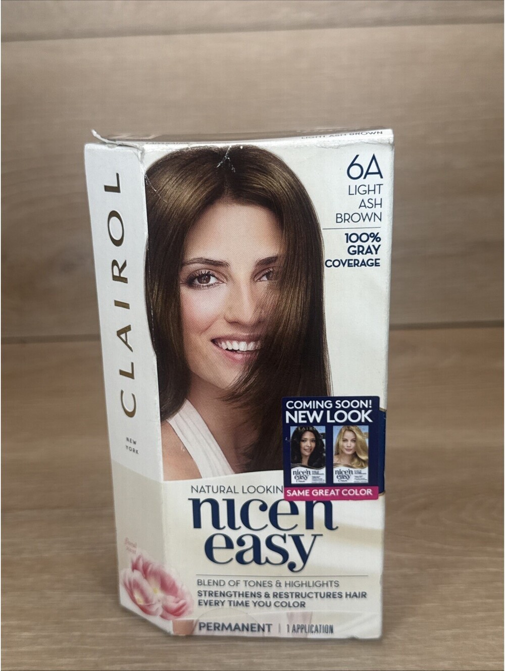 Clairol Natural Looking Nice 'n Easy Permanent Hair Color 6A Light Ash Brown